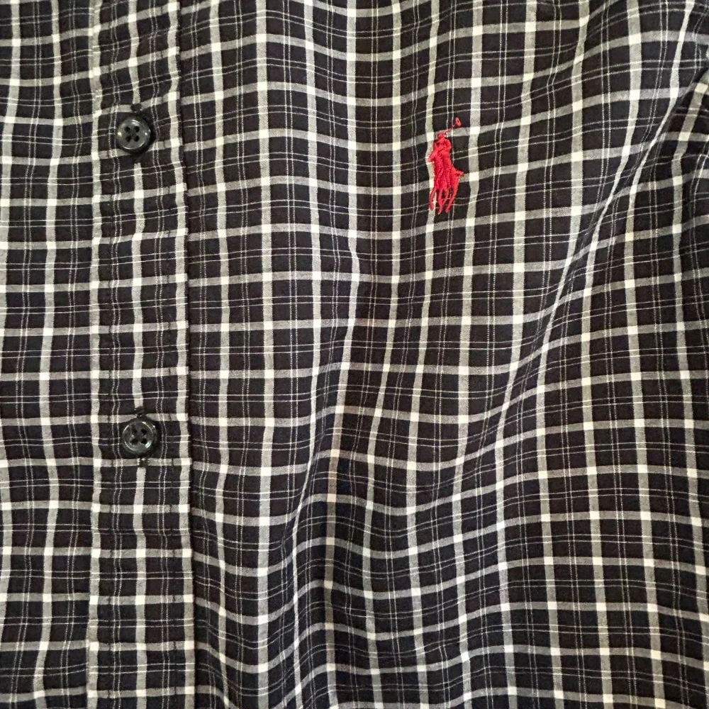Ralph Lauren Button Up Shirt Youth Large 16/18 Plaid Long Sleeve Kid Boy